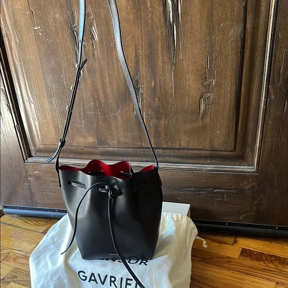 Mansur Gavriel Black Shoulder Bag Minimalist Design - Picture 6 of 9